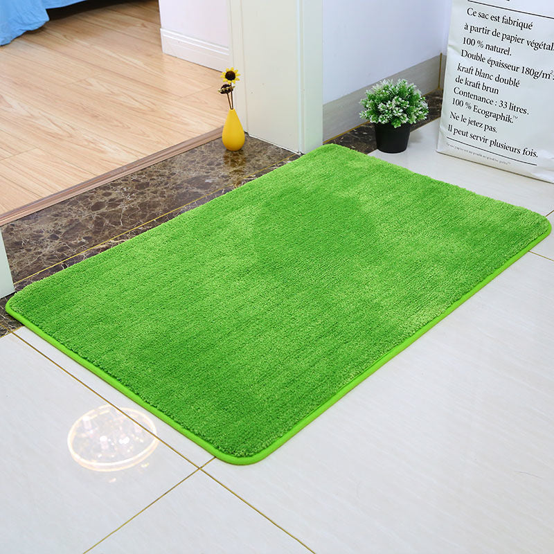 Rynx | Blue solid woven bath mat