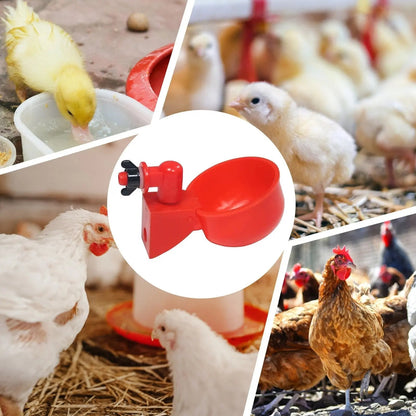 Rynx | 10 Piece Automatic Drinking Cups for Poultry – For Fresh Water Around the Clock