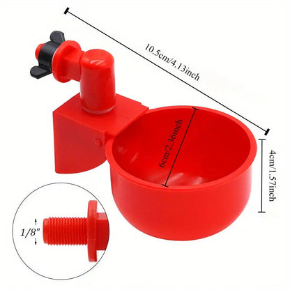 Rynx | 10 Piece Automatic Drinking Cups for Poultry – For Fresh Water Around the Clock
