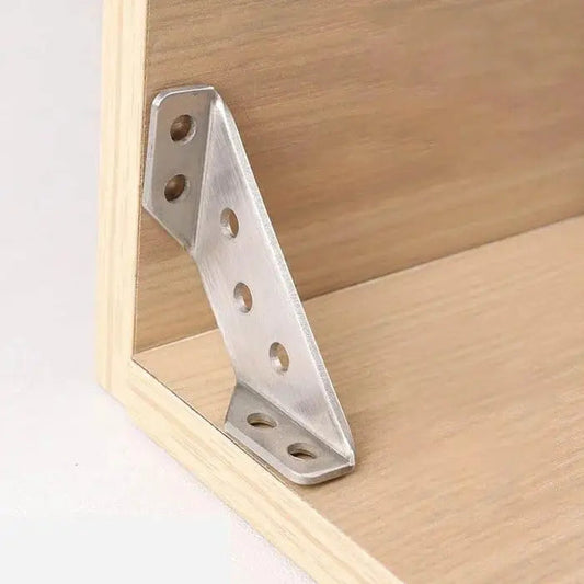 Rynx | 10 Pieces Furniture Corner Connectors made of Stainless Steel – Robust Support Brackets
