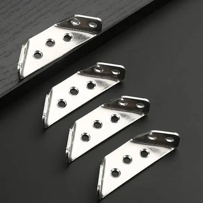 Rynx | 10 Pieces Furniture Corner Connectors made of Stainless Steel – Robust Support Brackets