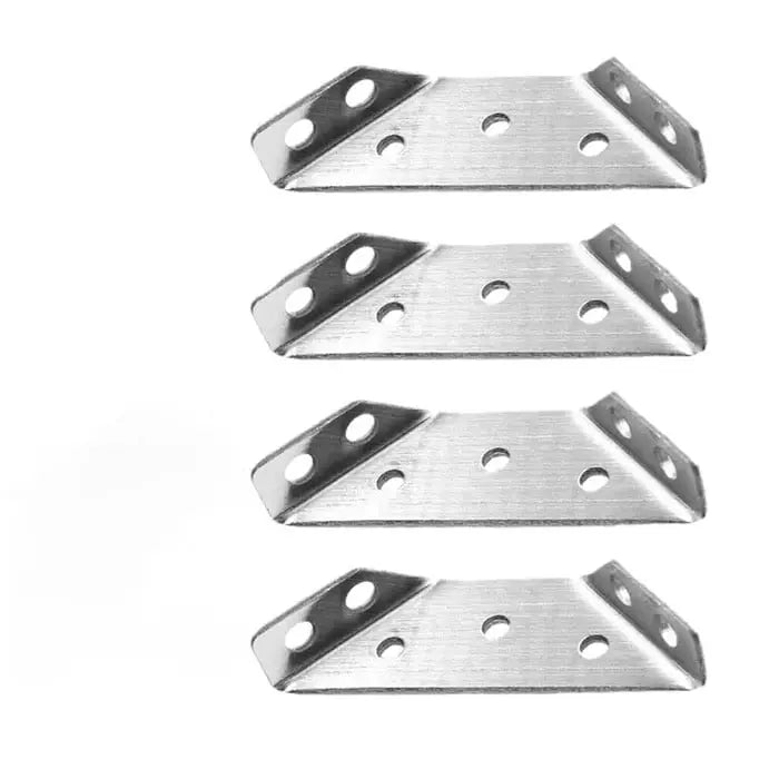 Rynx | 10 Pieces Furniture Corner Connectors made of Stainless Steel – Robust Support Brackets