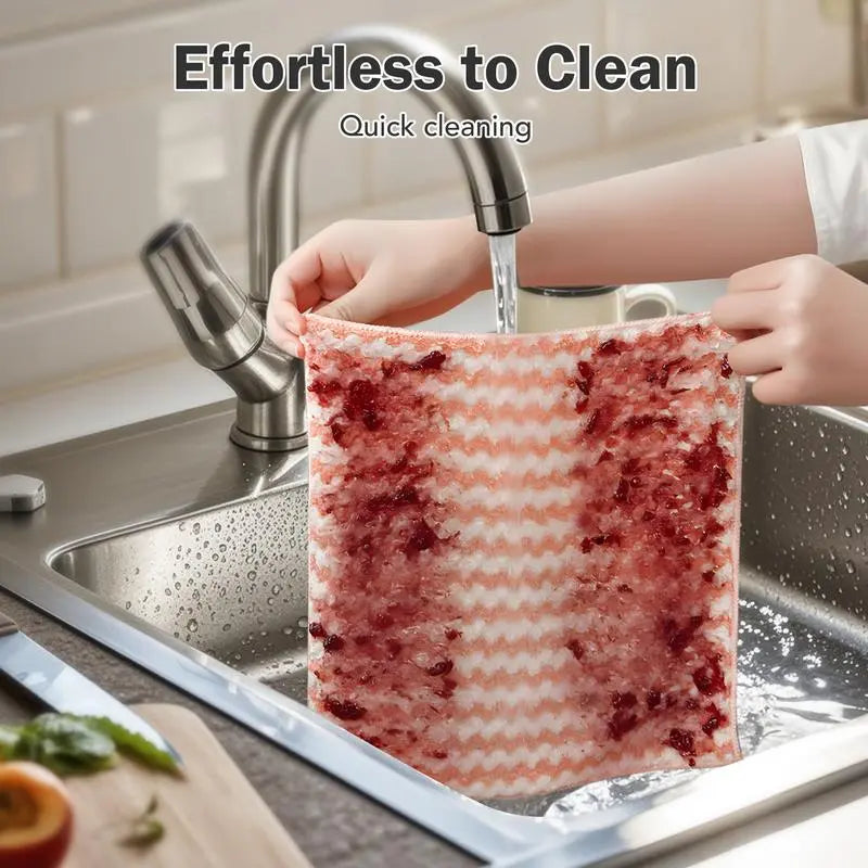 Rynx | 10 pieces reusable microfiber cleaning cloth for kitchen and surfaces