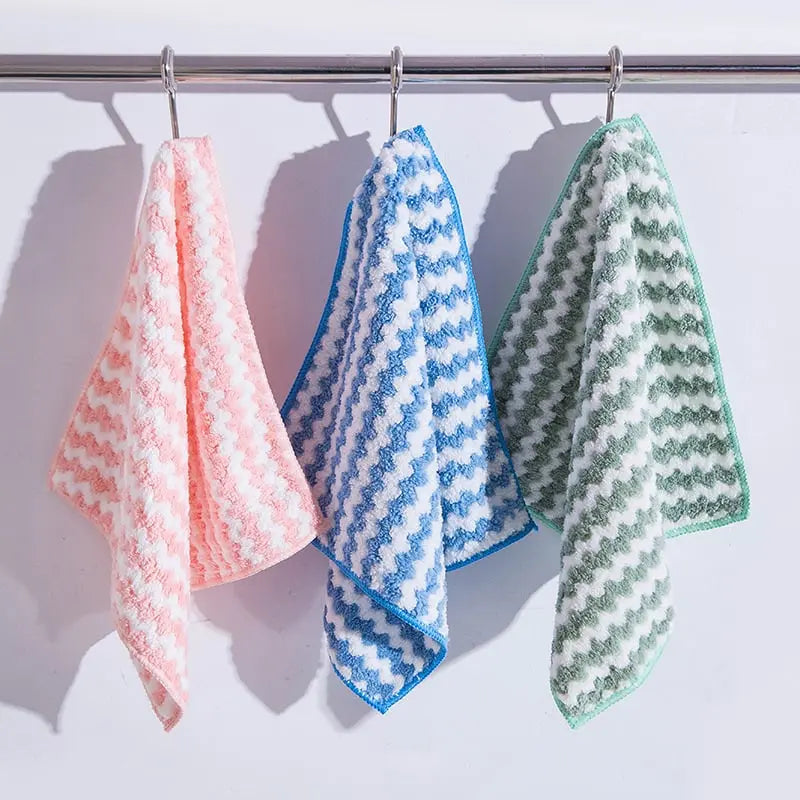Rynx | 10 pieces reusable microfiber cleaning cloth for kitchen and surfaces