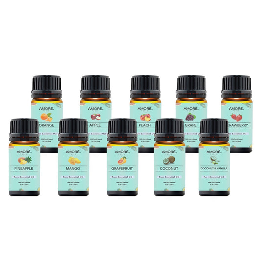 Rynx | 10-Pack: Fruity Scent Premium Aromatherapy Diffuser Oils Set For Candle & Soap Making