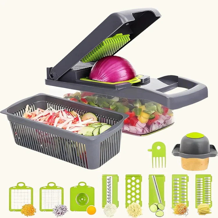 Rynx | Multifunctional Vegetable Slicer Set - 10-Piece Cutting Set For Efficient Cooking