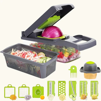 Rynx | Multifunctional Vegetable Slicer Set - 10-Piece Cutting Set For Efficient Cooking