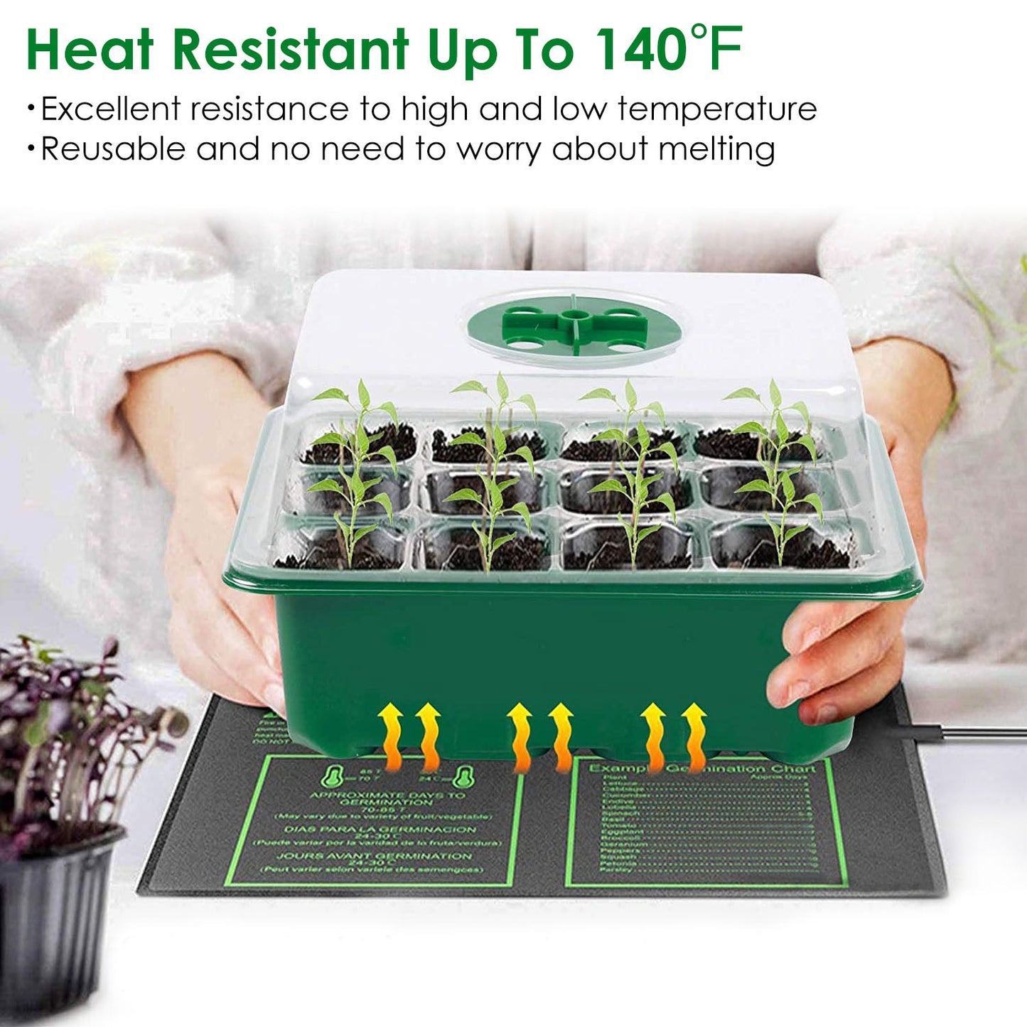 Rynx | 10-piece: Reusable seed starting tray set