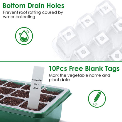 Rynx | 10-piece: Reusable seed starting tray set