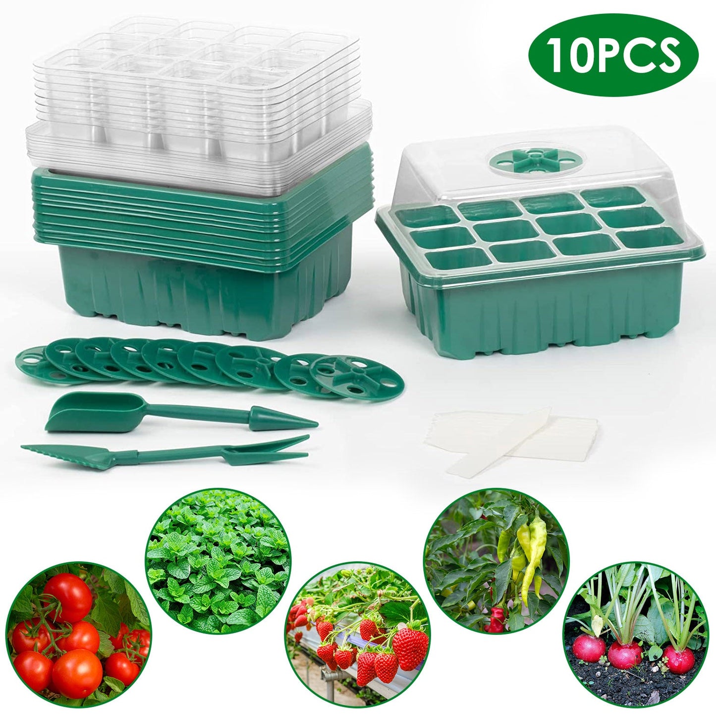 Rynx | 10-piece: Reusable seed starting tray set