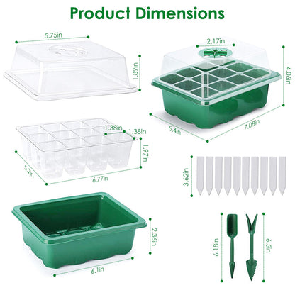 Rynx | 10-piece: Reusable seed starting tray set