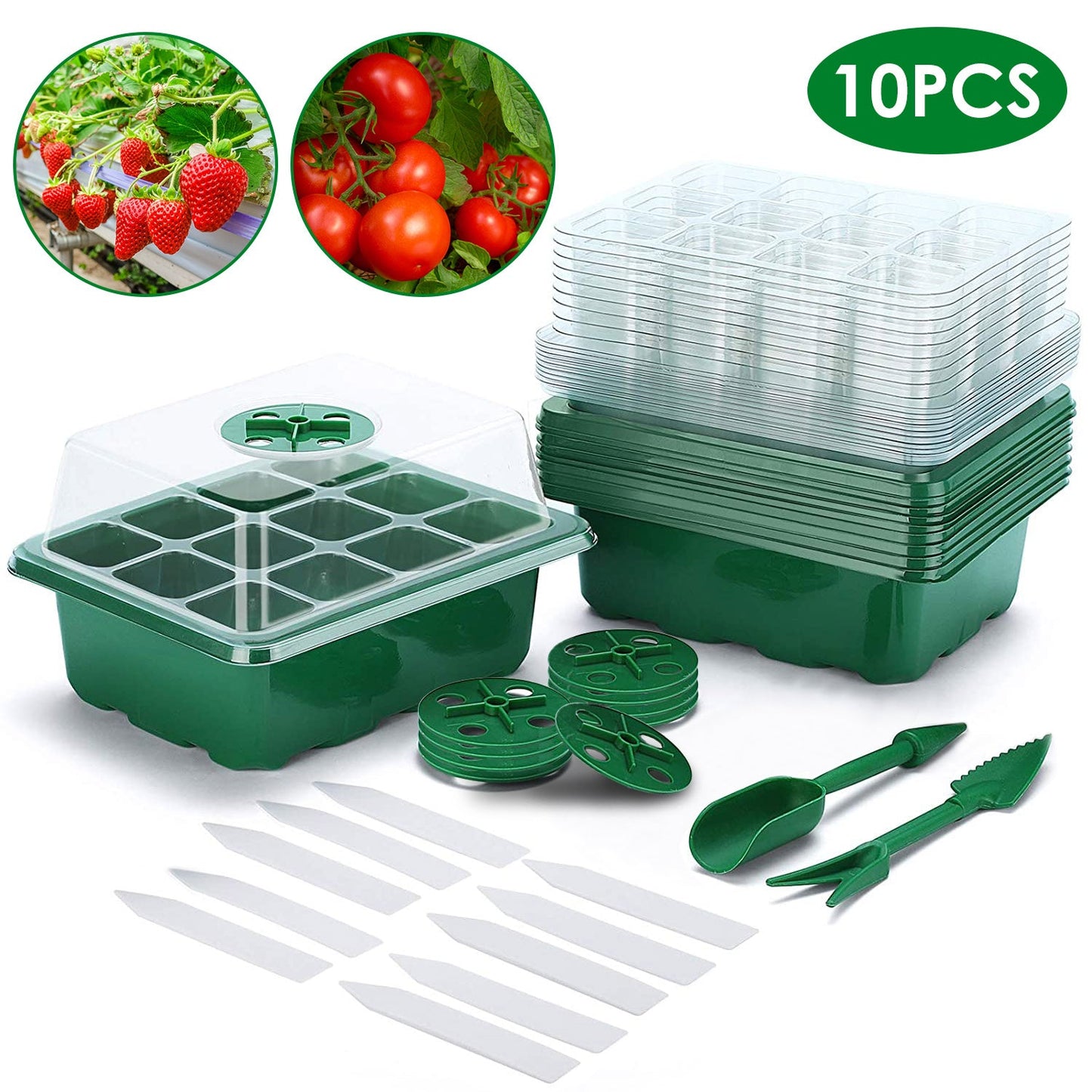Rynx | 10-piece: Reusable seed starting tray set