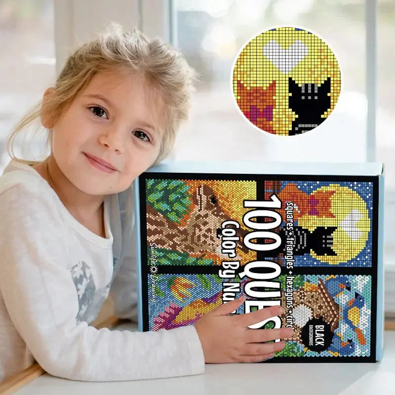 Rynx | 100 Paint-by-Numbers Book Set – Relaxing & Creative Painting Fun