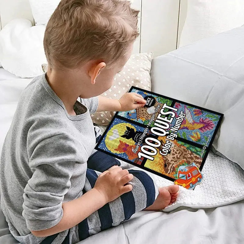 Rynx | 100 Paint-by-Numbers Book Set – Relaxing & Creative Painting Fun