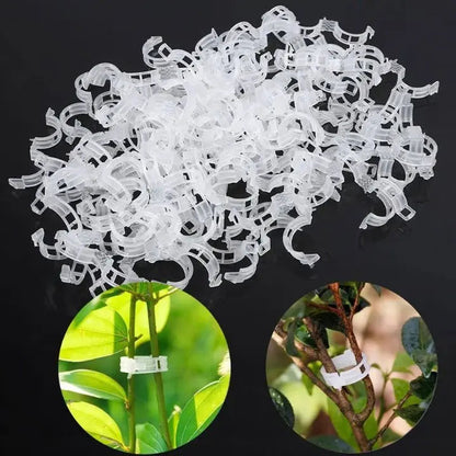 Rynx | 100 pcs. Plant support clips | Perfect hold for healthy plants