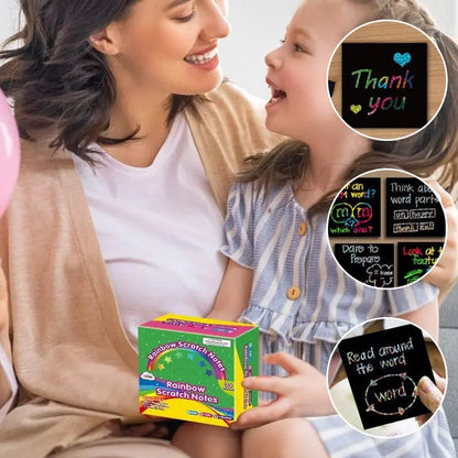 Rynx | 100 pieces scratch art set – Creative DIY fun for kids & adults