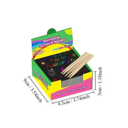 Rynx | 100 pieces scratch art set – Creative DIY fun for kids & adults