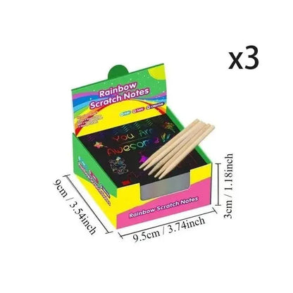 Rynx | 100 pieces scratch art set – Creative DIY fun for kids & adults