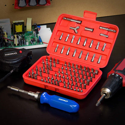Rynx | 100 pieces: Neiko 10048A Premium Safety Bits Set