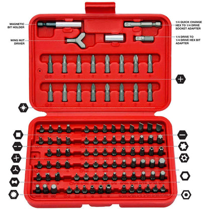 Rynx | 100 pieces: Neiko 10048A Premium Safety Bits Set