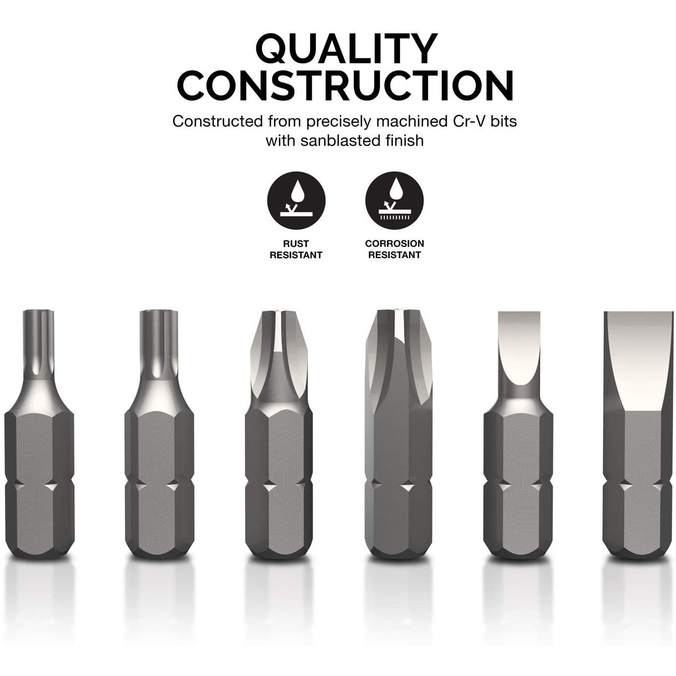 Rynx | 100 pieces: Neiko 10048A Premium Safety Bits Set