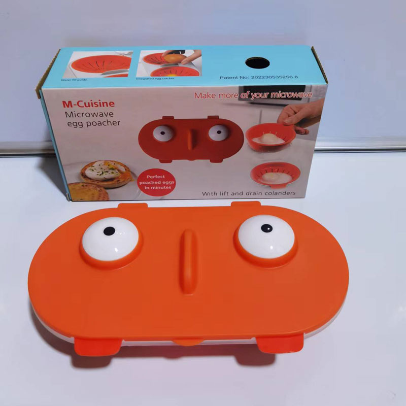 Rynx | Microwave Egg Poacher Food Quality, 2-Cup Portable Egg Cooker