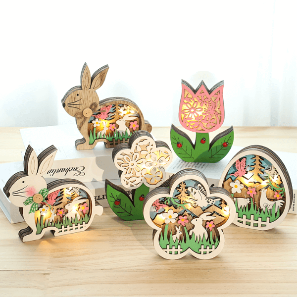 Rynx | EasterGlow – Illuminated twisted bunny figures with gentle LED elements