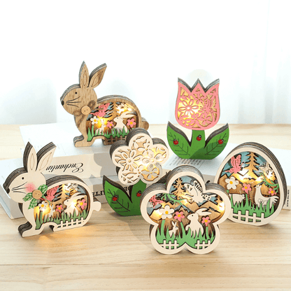 Rynx | EasterGlow – Illuminated twisted bunny figures with gentle LED elements