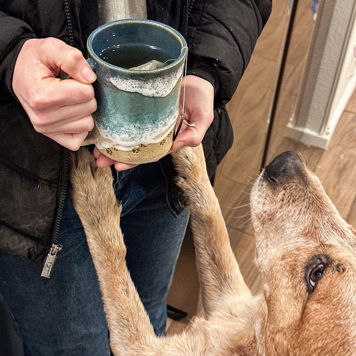 Rynx | Paw Print Ocean Shoreline Mug