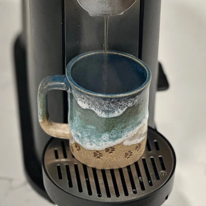 RYNX | Paw Print Ocean Shoreline Mug