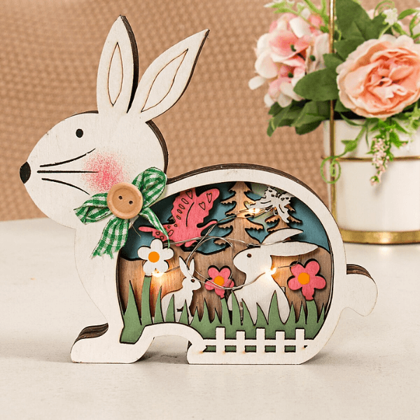 Rynx | EasterGlow – Illuminated twisted bunny figures with gentle LED elements