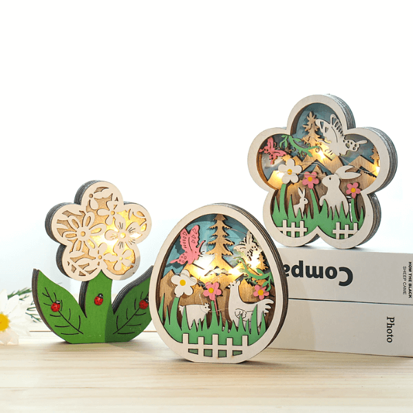 Rynx | EasterGlow – Illuminated twisted bunny figures with gentle LED elements