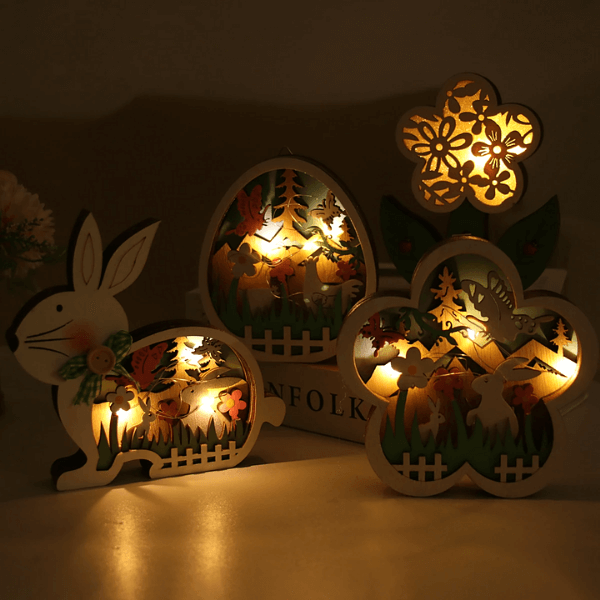 Rynx | EasterGlow – Illuminated twisted bunny figures with gentle LED elements