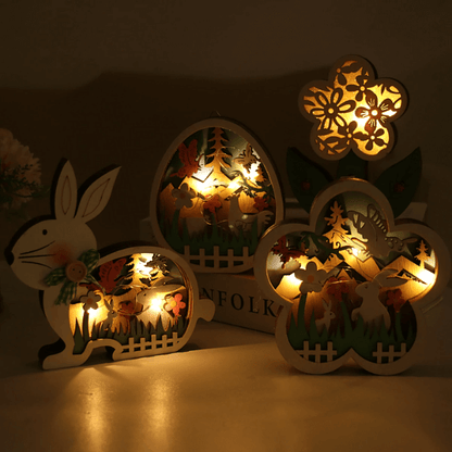 Rynx | EasterGlow – Illuminated twisted bunny figures with gentle LED elements