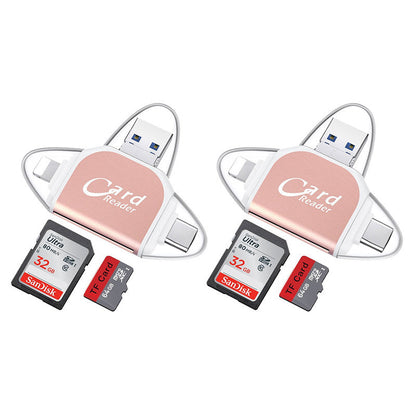 RYNX | Multi-Port 4 in 1 universal SD TF card reader