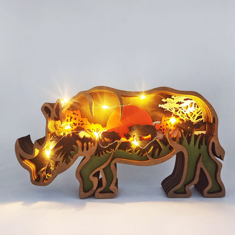 Rynx | 3d Creative Wood Animal Carving Craft Gift