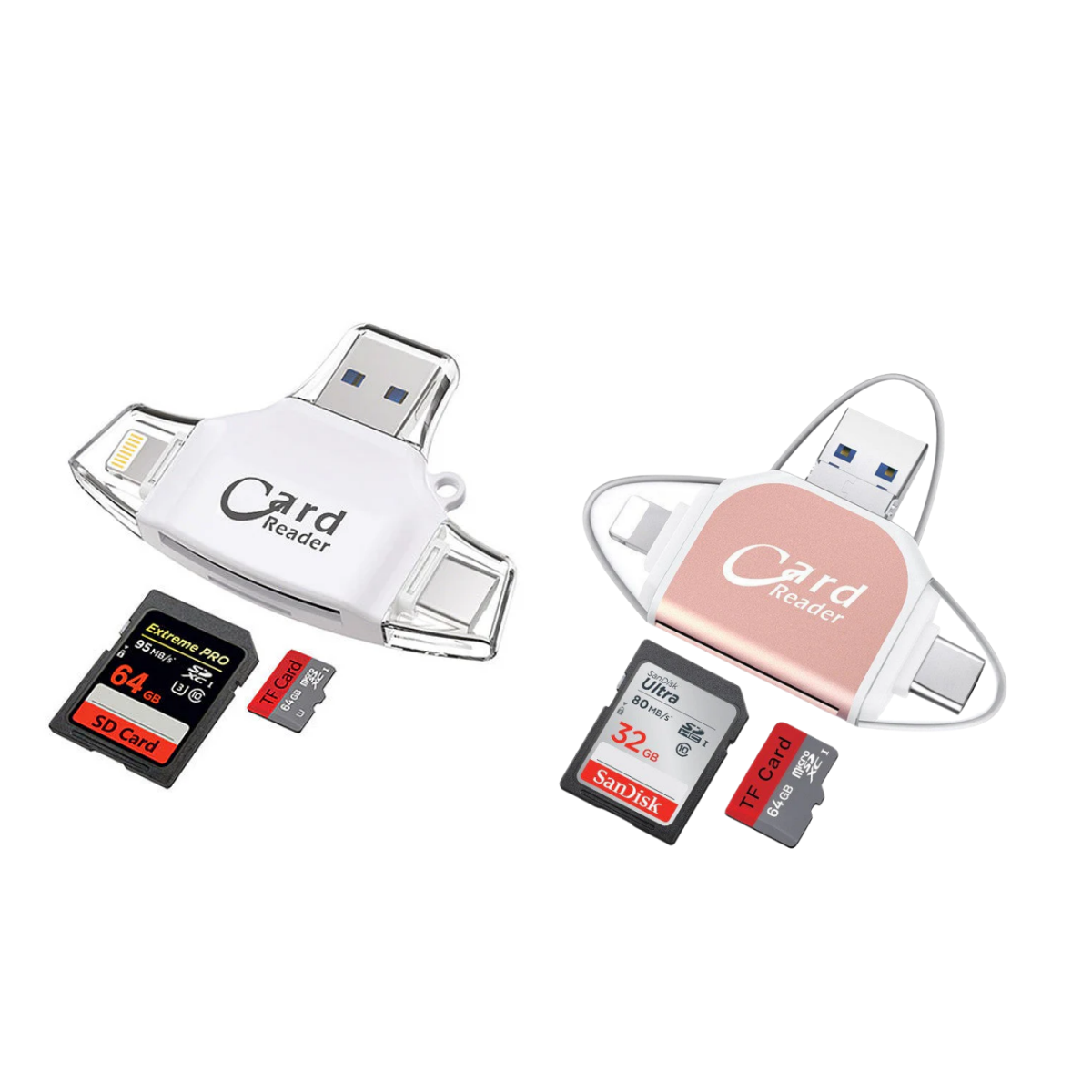 Rynx | Port 4 In1 Universal Sd Tf Card Reader