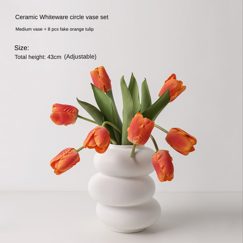 Rynx | Pure White Special Shape Vase