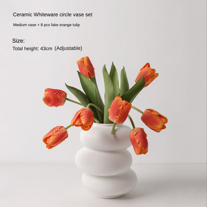 Rynx | Pure White Special Shape Vase