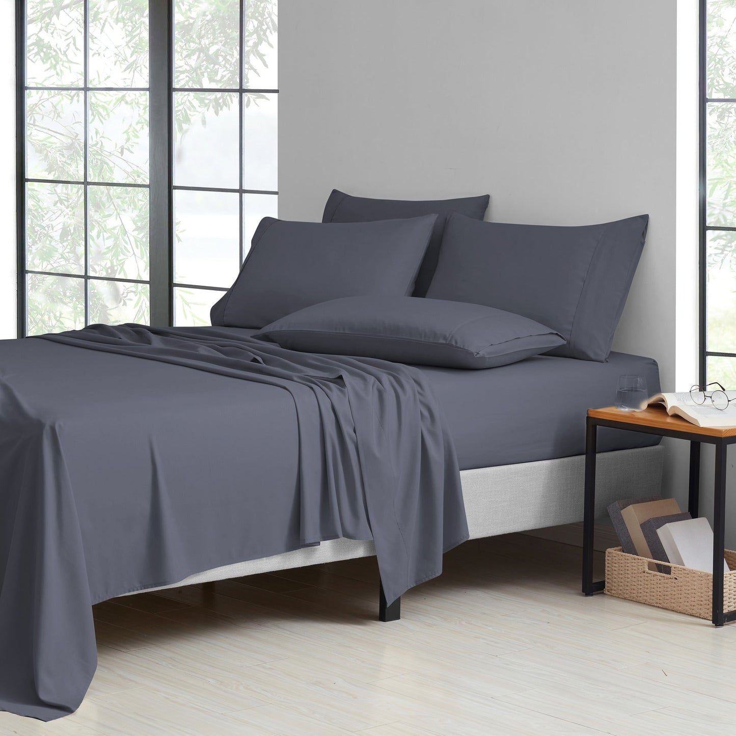 Rynx | Bamboo 2000 Thread Count 6-Piece Luxury Sheet Set - Organic, Cooling, 16 Inch Deep Pocket, Egyptian Luxury with Bonus Pillowcases - Shrink and Fade Resistant