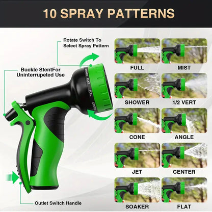 Rynx | Thick adjustable garden hose - Leak-proof design with spray gun
