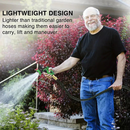 Rynx | Thick adjustable garden hose - Leak-proof design with spray gun