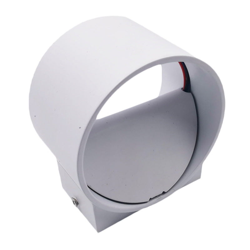 Rynx | Black/White Circle Mini Wall Light Kit Simple LED Metal Wall Light in Multi-Color Light