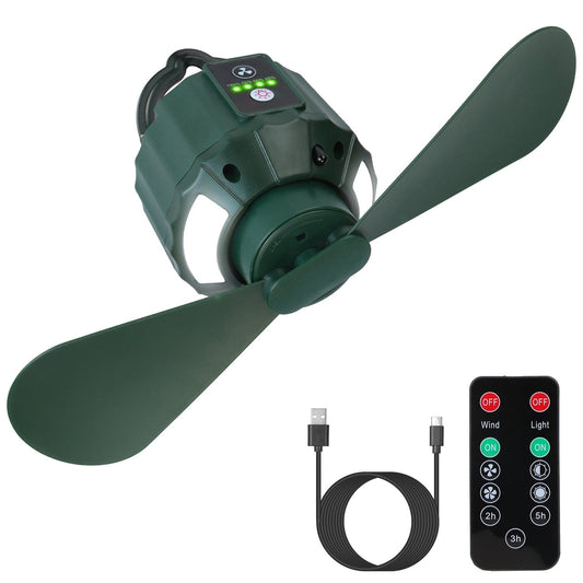 Rynx | 10400mAh USB Battery Powered Hanging Tent Lantern Fan Power Bank