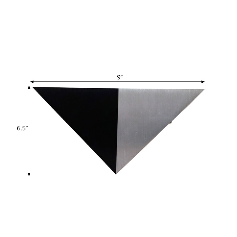 Rynx | Minimalism Pyramid Wall Light Kit Metal Party RGB LED Wall Mounted Light in Black and Silver
