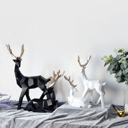 Rynx Scandinavian Reindeer Sculptures Set of 2