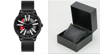 Rynx | Men's Creative Cool Dial Rotating Wheel Quartz Watch