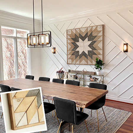 Rynx | Recycled wood geometric wall art
