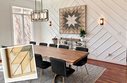 Rynx | Recycled wood geometric wall art