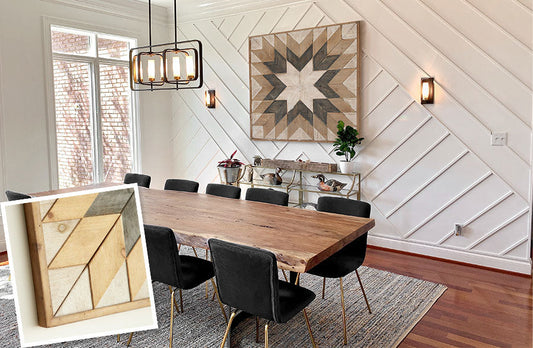 Rynx | Recycled wood geometric wall art